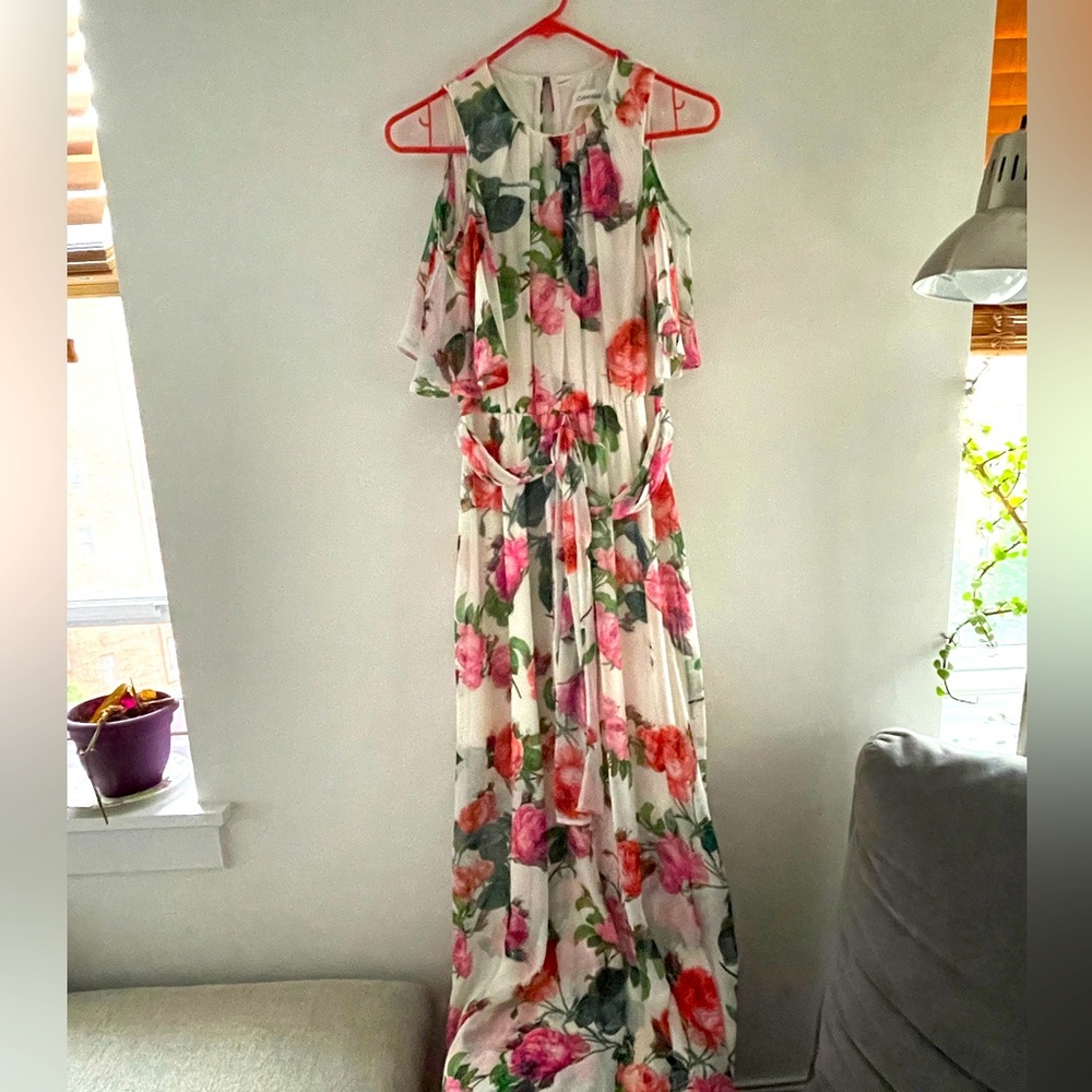 Calvin Klein floral maxi dress
